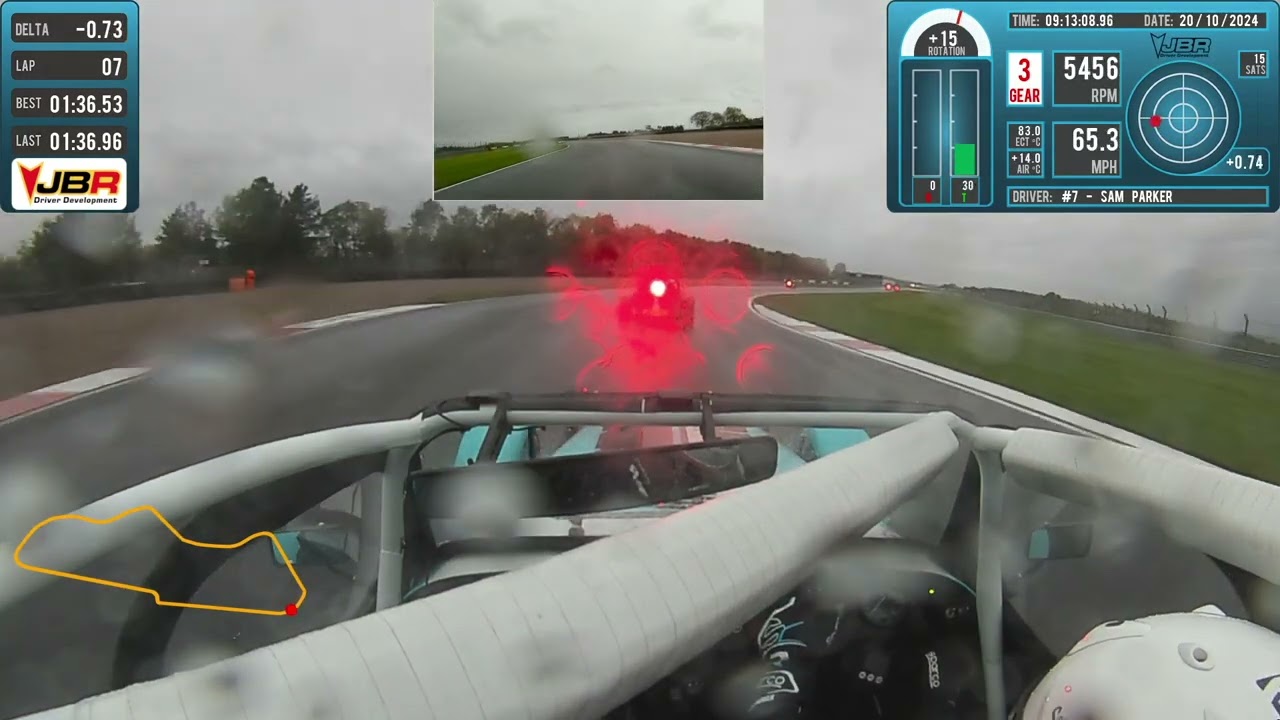 2024 Caterham Academy Autumn Trophy, Wet Qualifying at Donington National Circuit. The Academy Racer