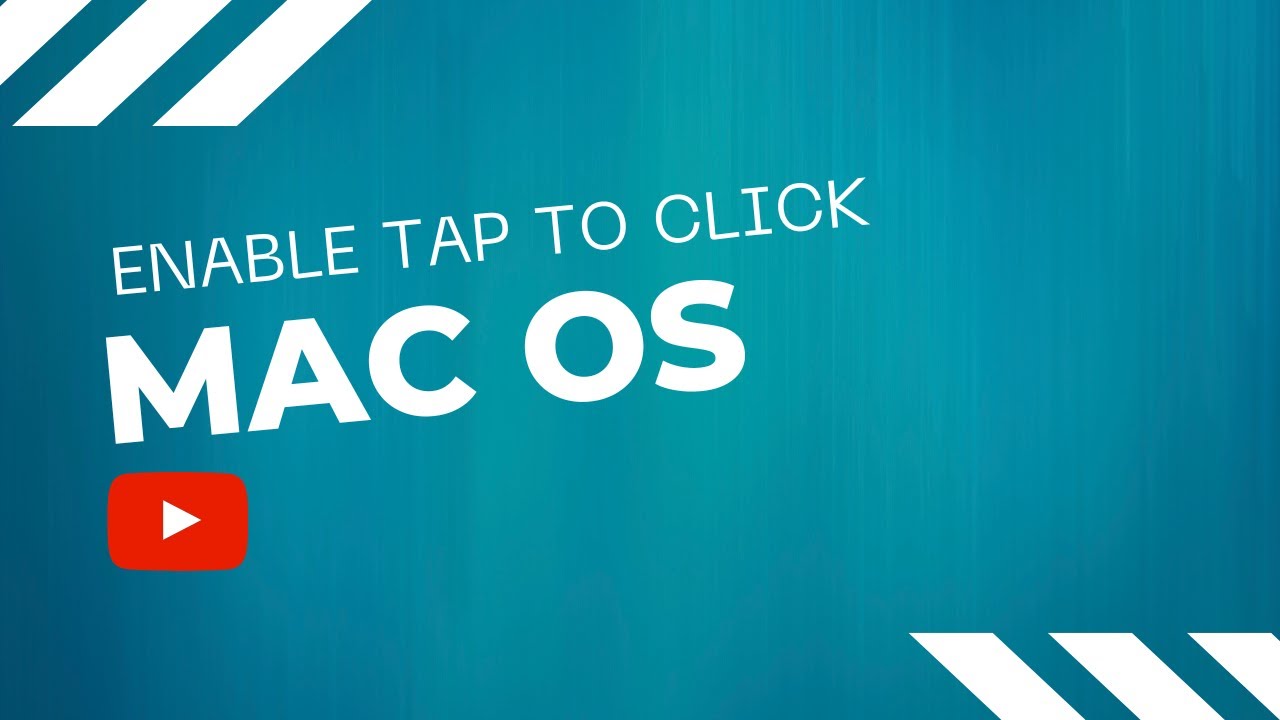 Включить функцию нажатия для Mac OS в системных настройках трекпада