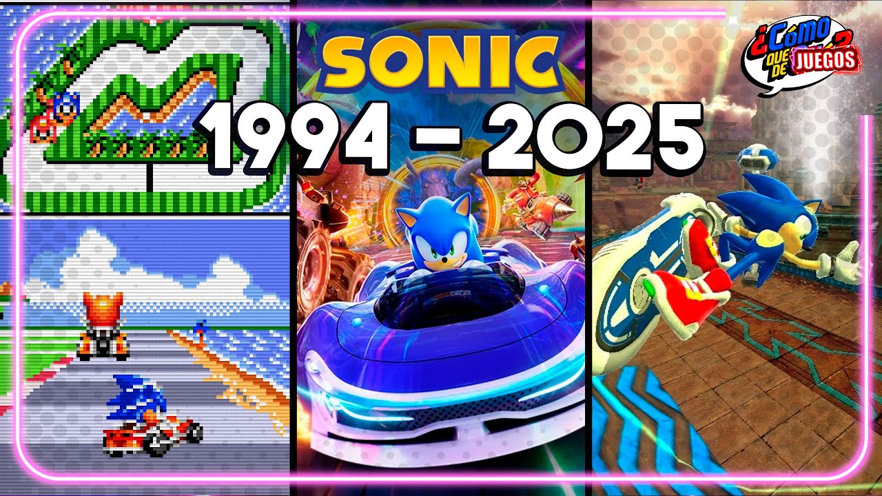 La EVOLUCIÓN de los JUEGOS de CARRERA de SONIC (1994 - 2025)