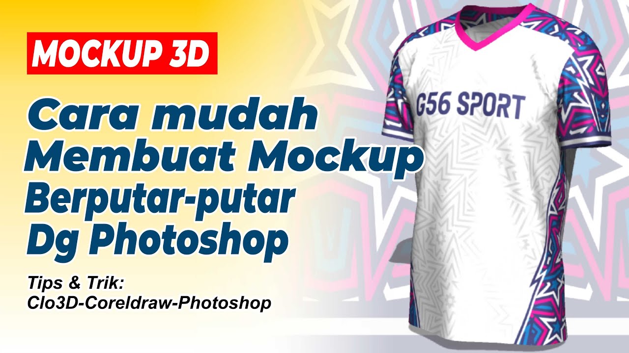 Cara membuat mockup kaos 3D