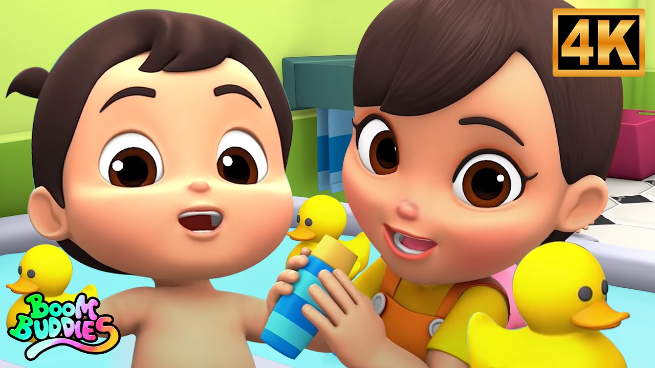 Bath Time Song for Kids | Fun Bath Routine + Nursery Rhymes for Toddlers