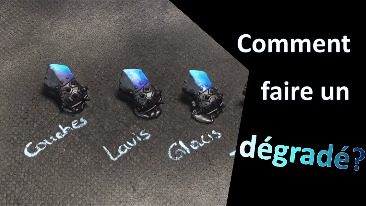 Comment faire un dégrader part. 1 - challenge confinement - peinture sur figurine