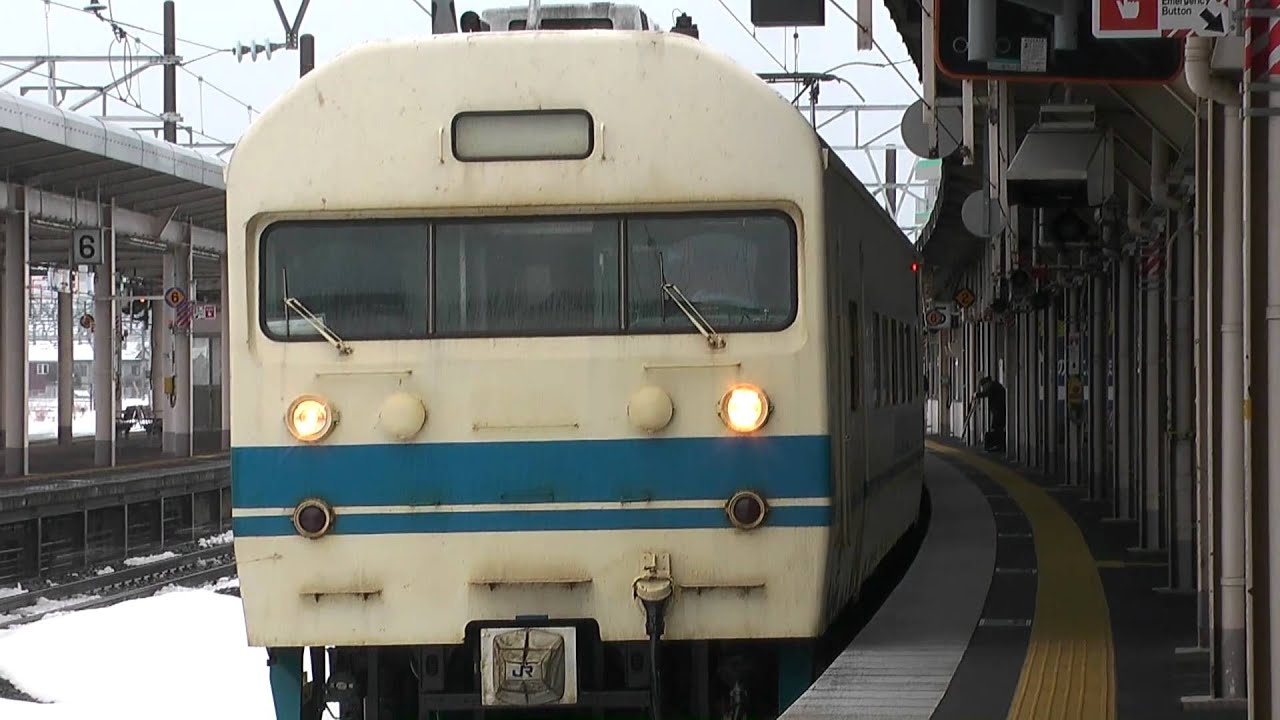 さよなら「食パン電車」　419系　　敦賀駅　到着～発車