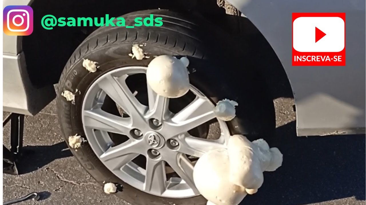 Fazendo um PNEU com ESPUMA EXPANSIVA.