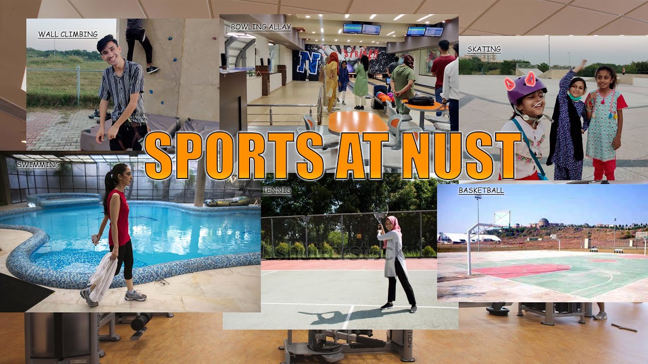 Nust sports complex || Life at  Nust || gym skating swimming and wall climbing || University life