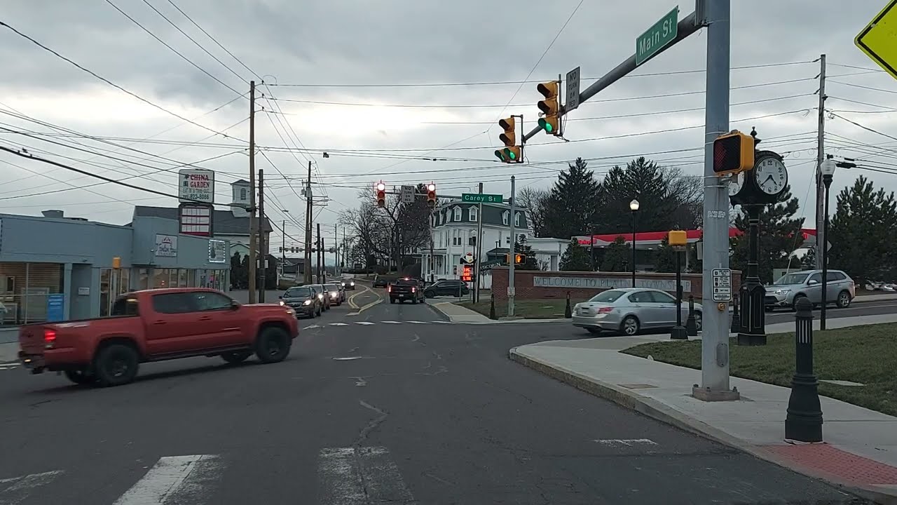 Driving from Avoca to Plymouth, Pennsylvania
