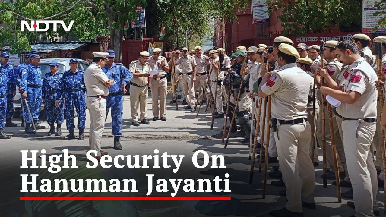 Delhi Police On High Alert For Hanuman Jayanti Processions
