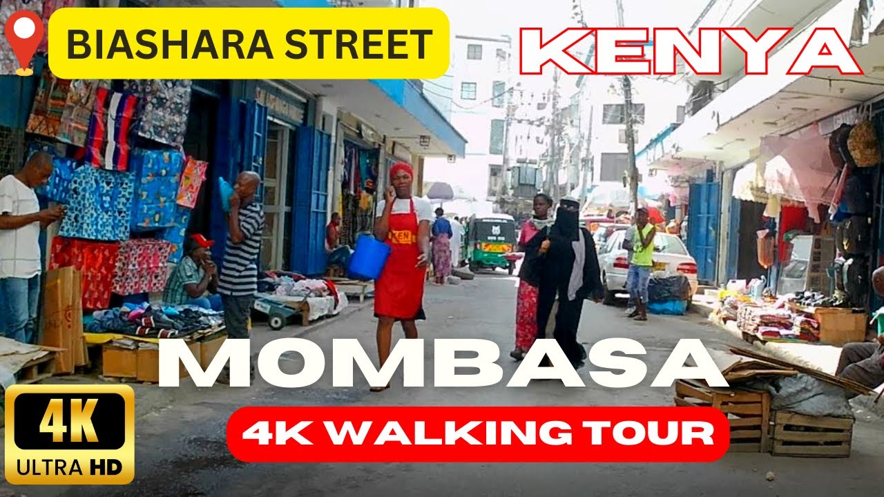 AFRICA [4K] A WALKING TOUR OF MOMBASA'S BIASHARA STREET: EXPLORE THE CITY'S MOST VIBRANT STREET