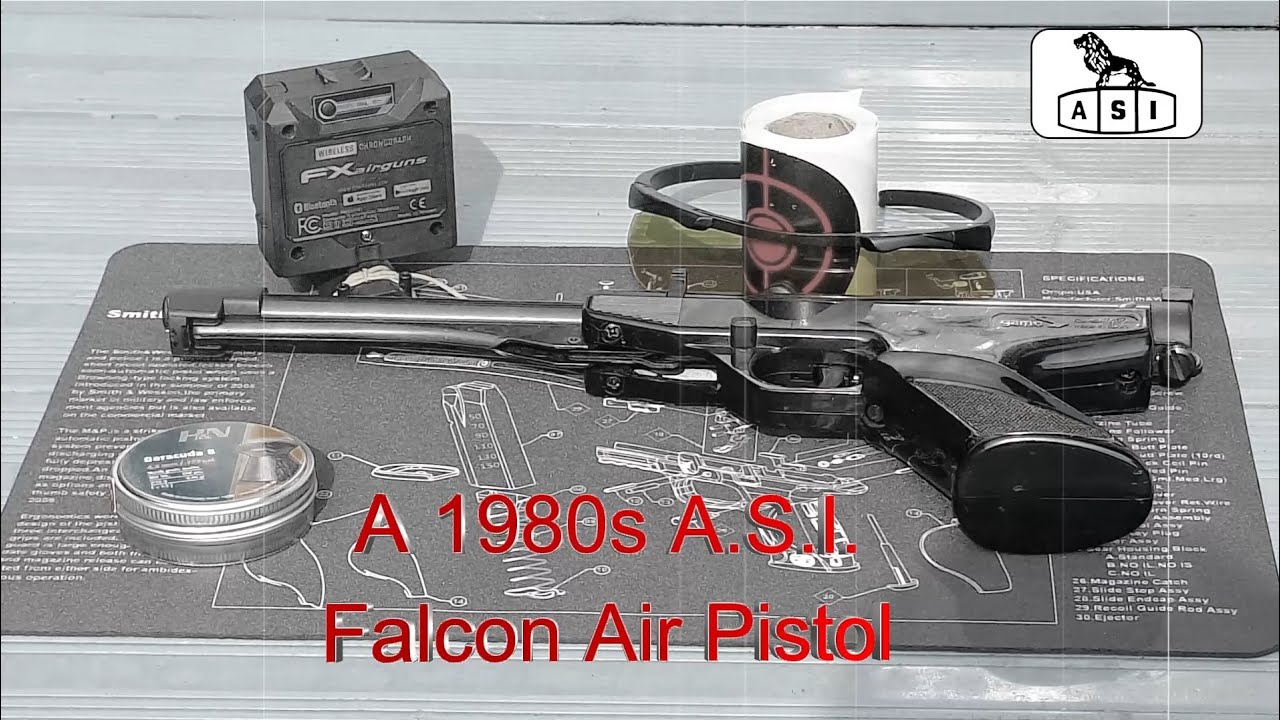 Пневматический пистолет A. S. I. Falcon из 1980-х годов