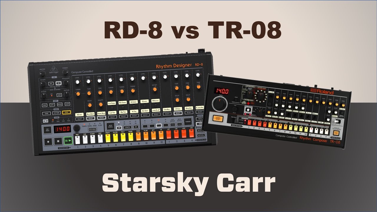 Behringer RD-8 vs Roland TR08: 808 clone final showdown