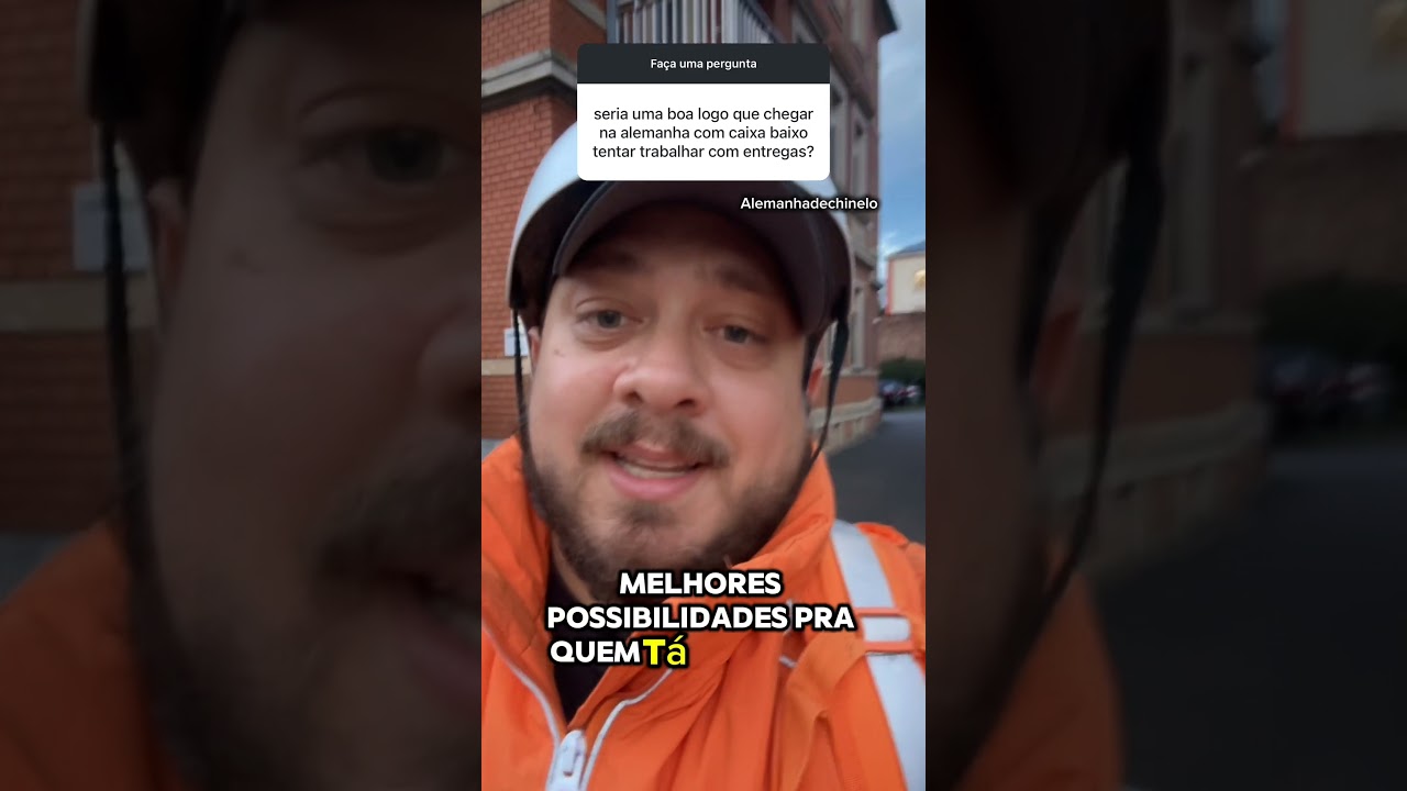 TRABALHAR COMO ENTREGADOR ASSIM QUE CHEGAR NA ALEMANHA VALE A PENA? #alemanha