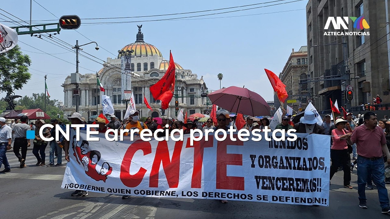 🚨 Maestros de la CNTE intensifican protestas y causan destrozos en el Centro Hist&oacute;rico
