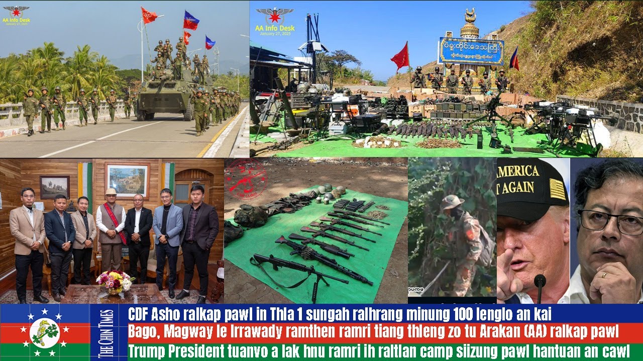 Jan 28 zing: AA pawl Bago, Magway, Irrawady ramri an thleng theh zo, CDF Asho in SAC 100 leng kai zo