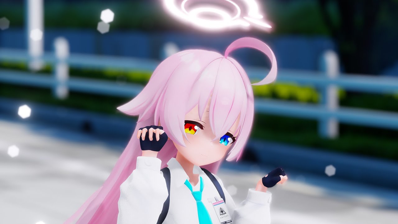 【ブルアカ MMD/4K/60FPS】Nyan cat EX by Blue Archive Takanashi Hoshino 小鳥遊ホシノ