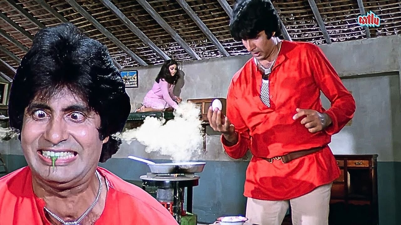 omlette बनाने में लग गयी वाट |  Amitabh Bachchan जबरजस्त सीन | Coolie Movie Scene