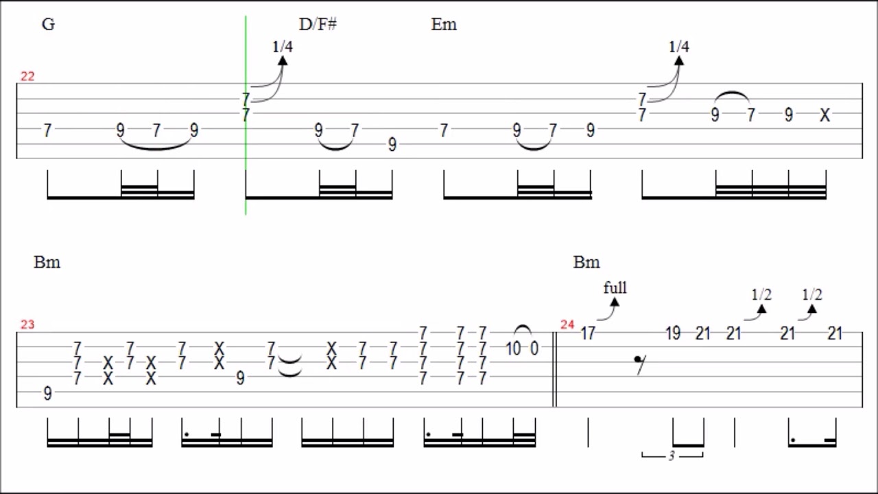 Pink Floyd - Comfortably Numb Guitar Solo Tab+Backingtrack
