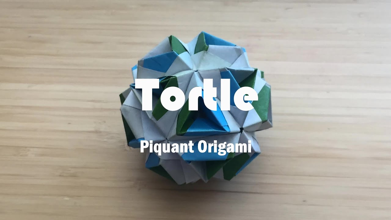 Tortle Kusudama | Piquant Origami Tutorial [Modular Origami]