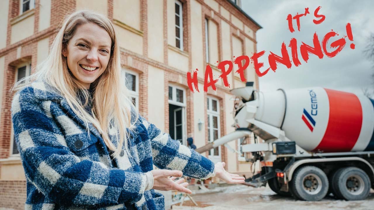 CHATEAU KITCHEN MAKEOVER - 14 TONS CONCRETE Mega delivery.