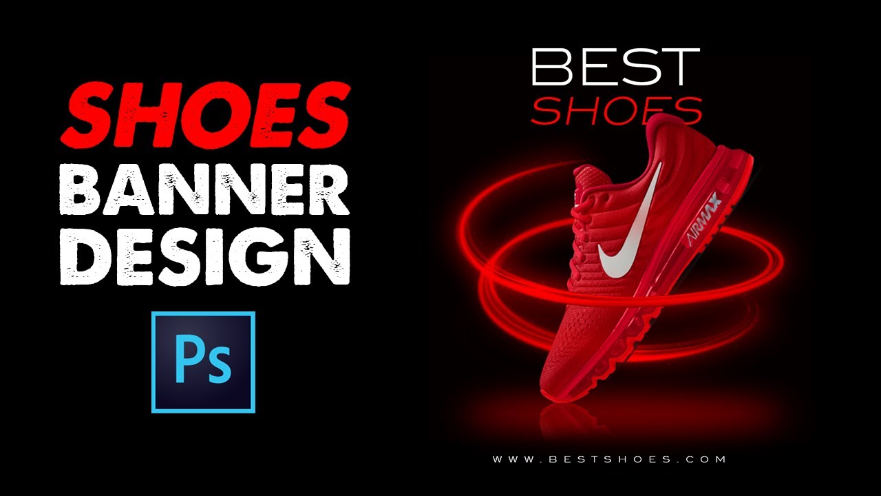 How to Design Shoes Banner for Social Media in Photoshop