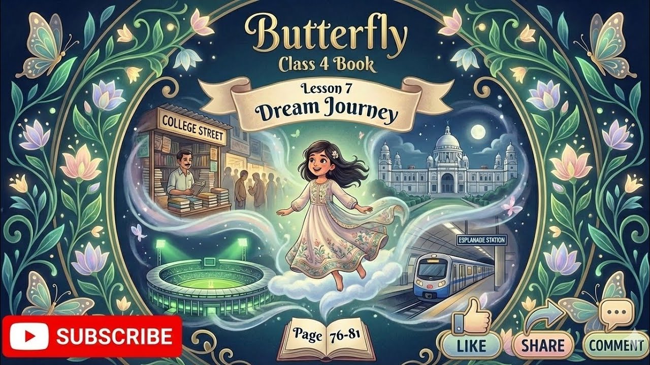 Class 4| English| Butterfly 🦋| Lesson -7|A Dream Journey| Page -(76 to 81) #esho_amra_shikhi