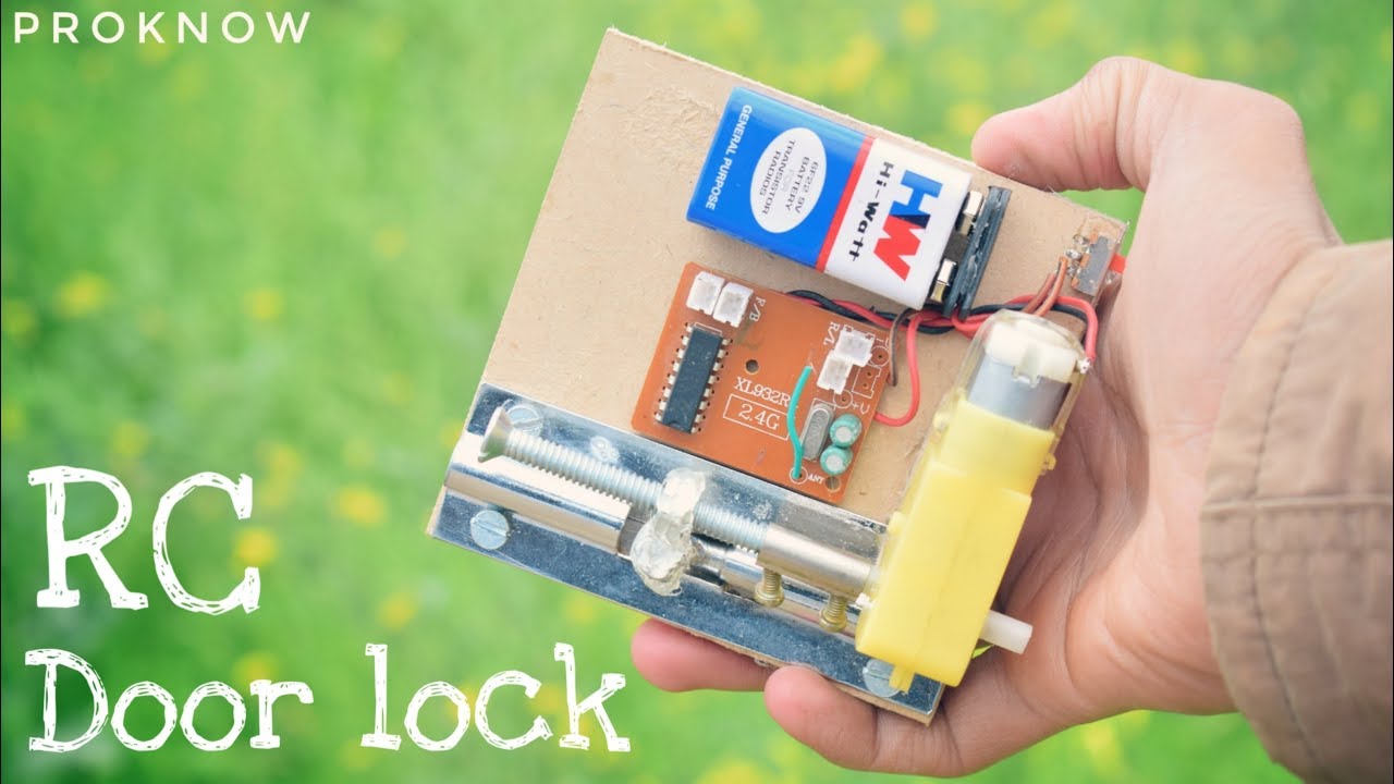 How To Make A Remote Control Smart Door Lock At Home | Proknow