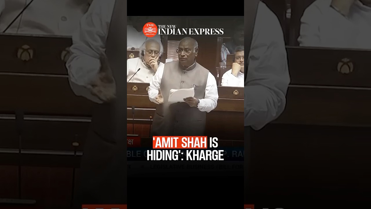Shah 'hiding behind' closed doors, 'will drag you out' some day: Kharge tells RS