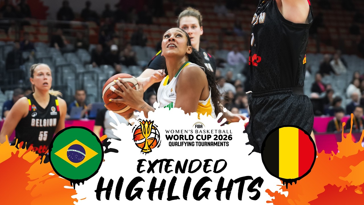 Brazil 🇧🇷 v Belgium 🇧🇪 | Extended Highlights | #FIBAWWC 2026 Qualifying Tournament