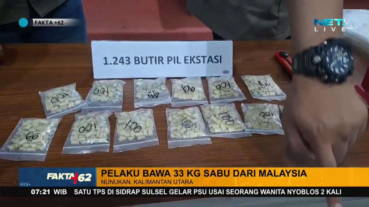 IRT Selundupkan Sabu Di Baskom! Nunukan, Kalimantan Utara - Fakta +62