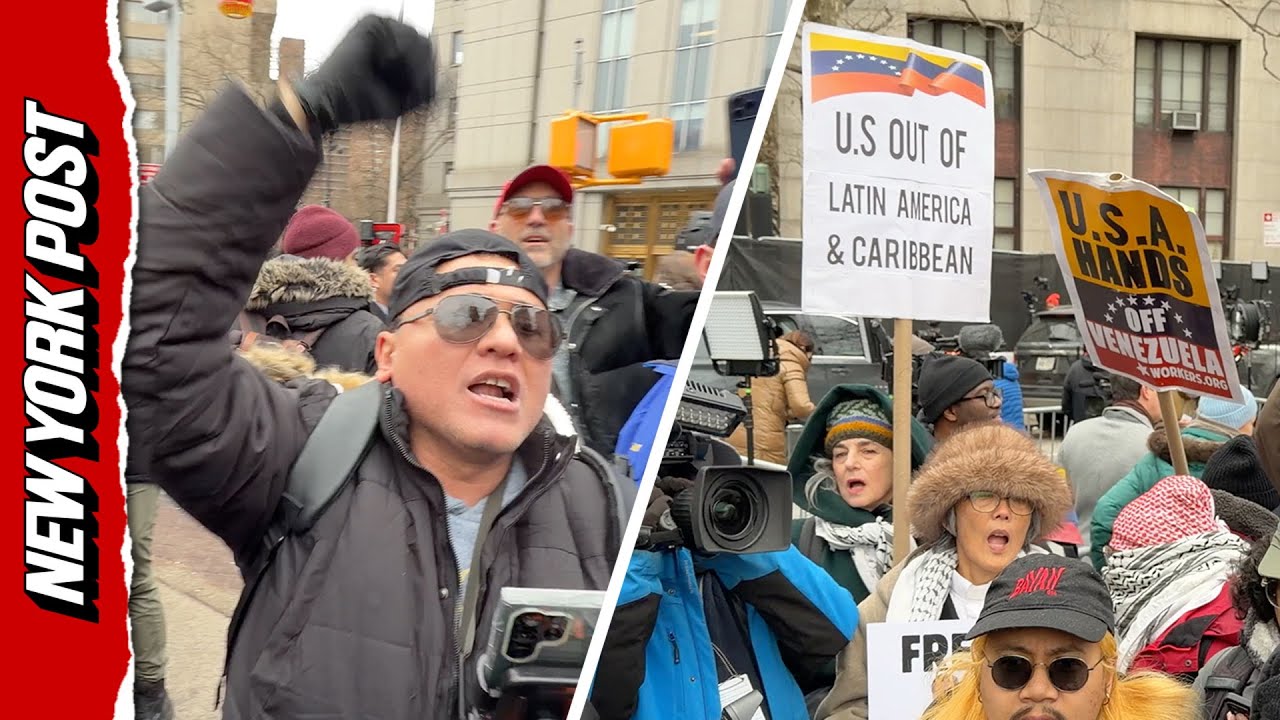 'They Don't Even Speak Spanish!' Venezuelans Clash With Pro-Maduro Protestors Outside Courthouse