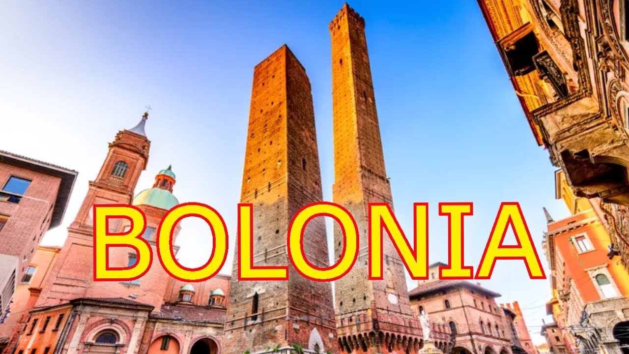 Bolonia Atrakcje. Co Warto zobaczyć. Piazza Maggiore Wieża Asinelli i Zegarowa.  Sala Operacyjna 4K