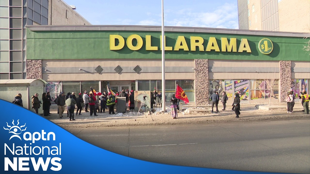 Winnipeg police investigating incident of security guard punching man at Dollarama | APTN News