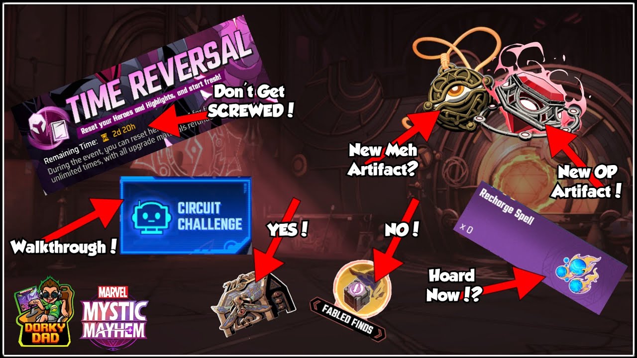 Do Not Get SCREWED! | Time Reversal, New Artifacts, 70 Gameplay Loop +More | Marvel Mystic Mayhem