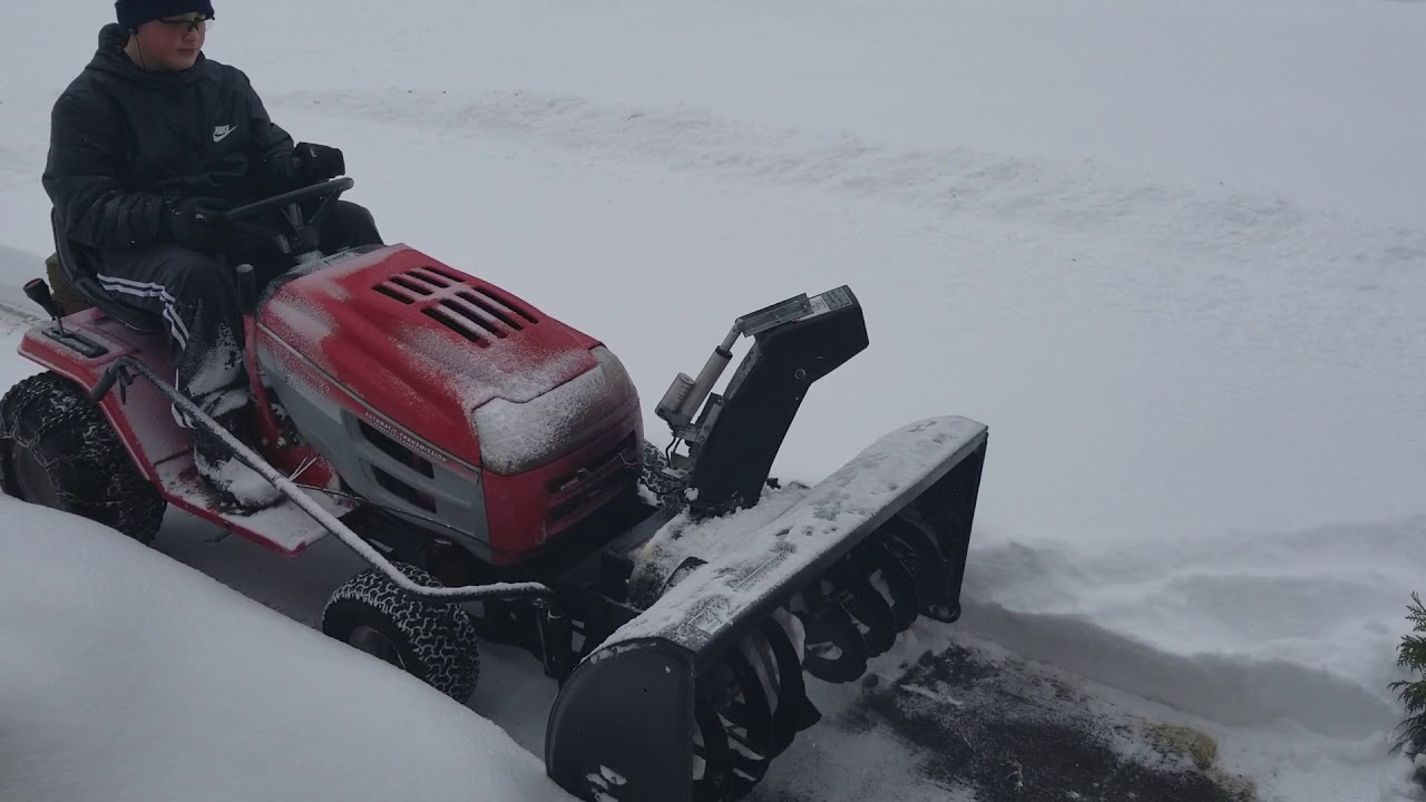 MTD Lawn Chief with 42 inch 2 stage snowblower attachment