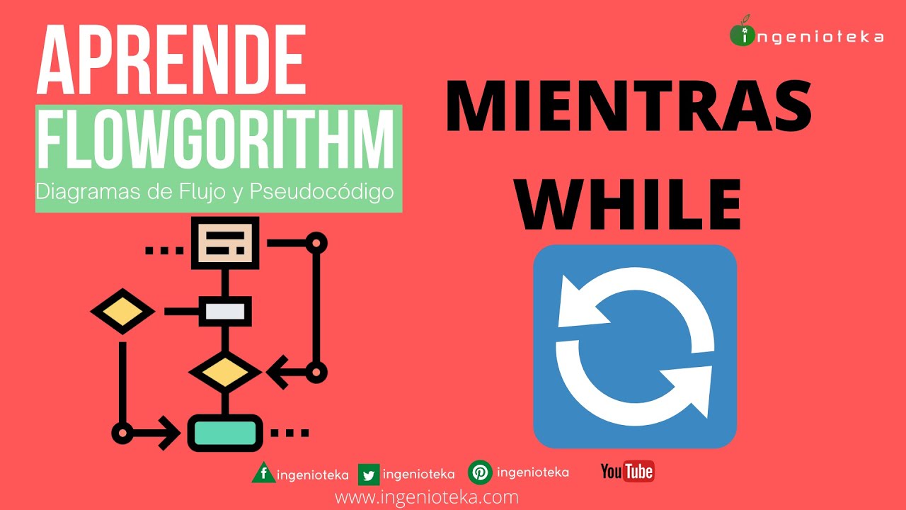 🔃15: Estructura MIENTRAS o WHILE en Flowgorithm🤓 | @Ingenioteka#flowgorithm