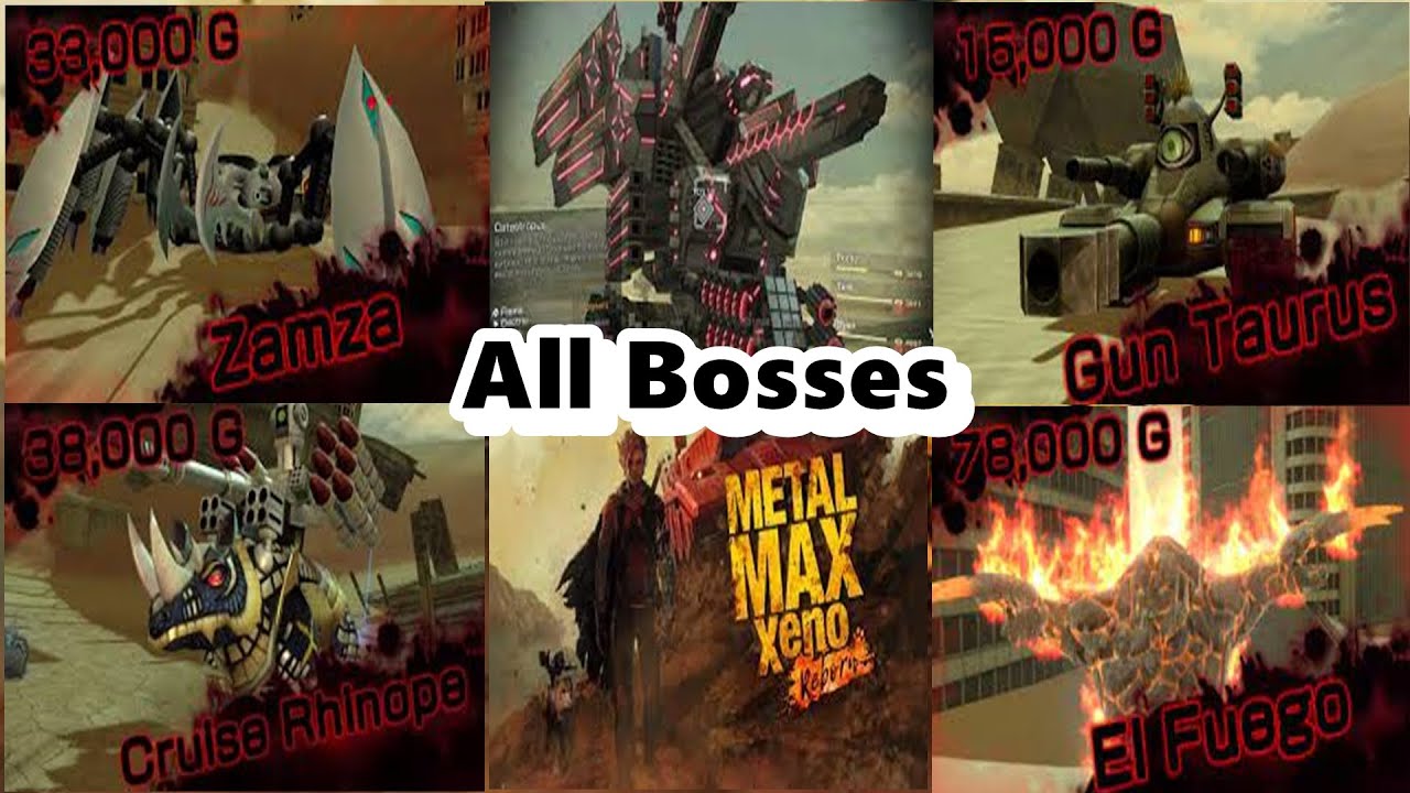 METAL MAX XENO Reborn - All Bosses - All Boss Fights