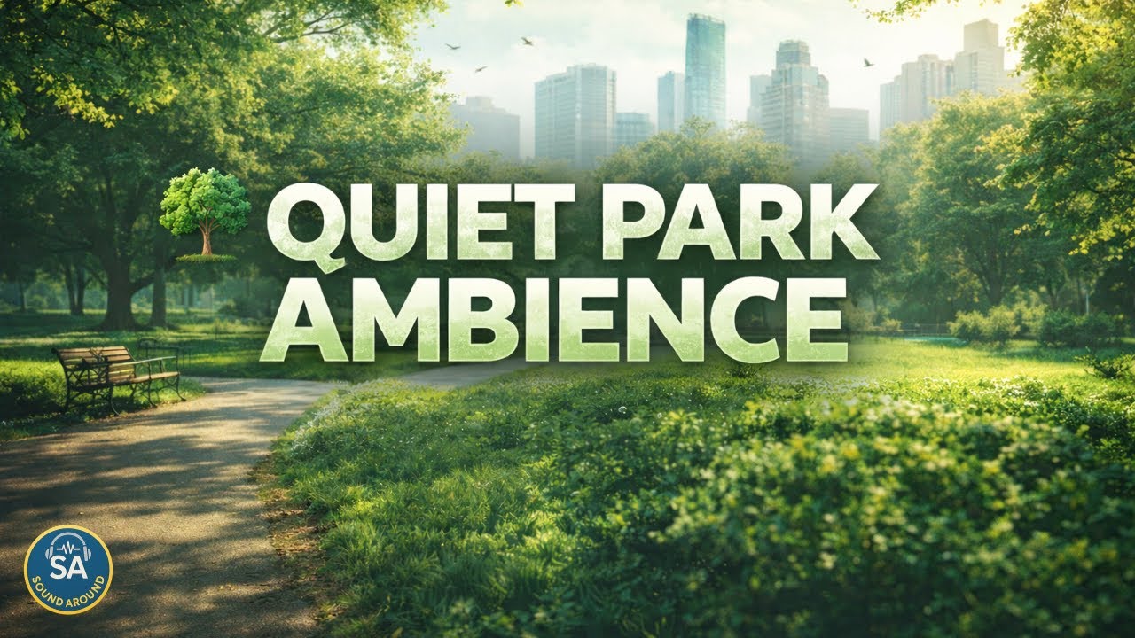 🌳 City Quiet Park Ambience – Extended Background Sound