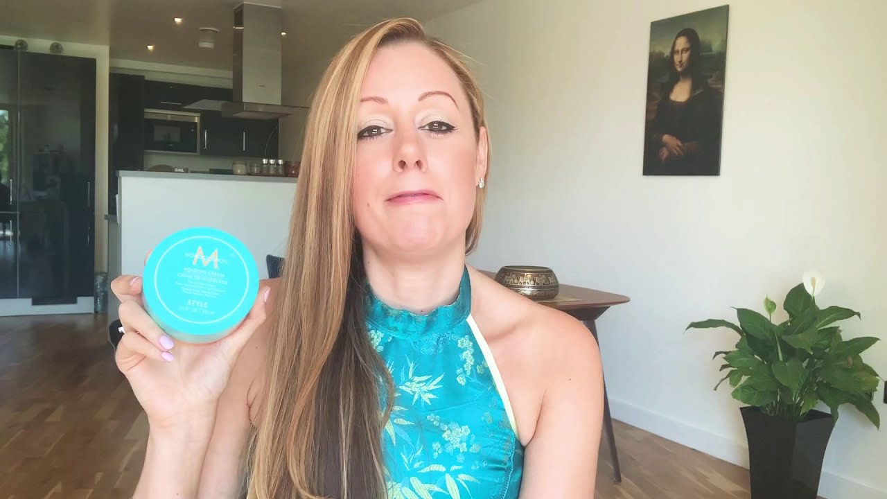 Hair tips for  moulding cream by Moroccan oil
