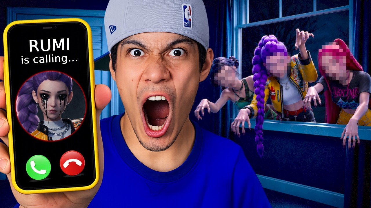 WE FOUND HUNTRIX Outside My HOUSE at 3AM in REAL LIFE!! (CAUGHT ON DRONE)