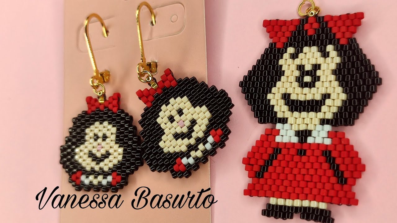 DIJE MAFALDA CON DELICA DE MIYUKI FACIL DE HACER ❤️ PASO A PASO GRATIS ❤️ EASY MIYUKI BEADED
