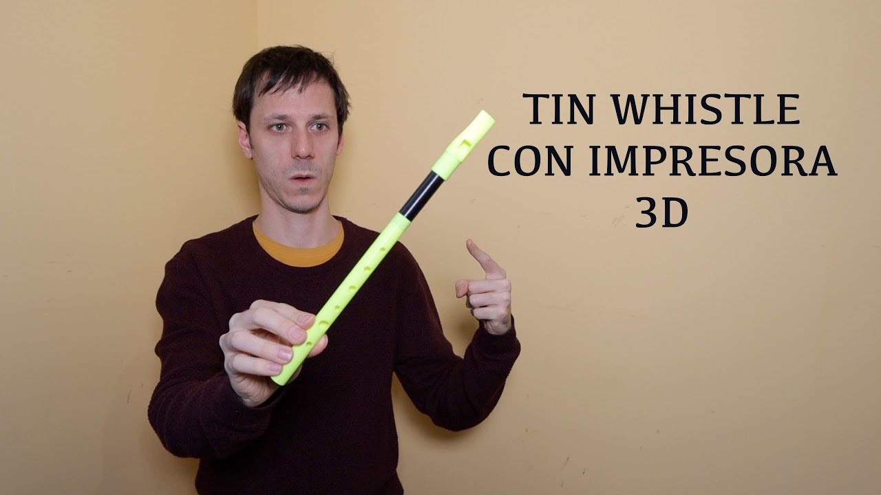 🍄 Te enseño un TIN WHISTLE hecho con impresora 3D