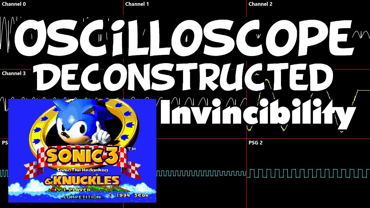 Sonic 3 and Knuckles - Invincibility - Oscilloscope Deconstruction