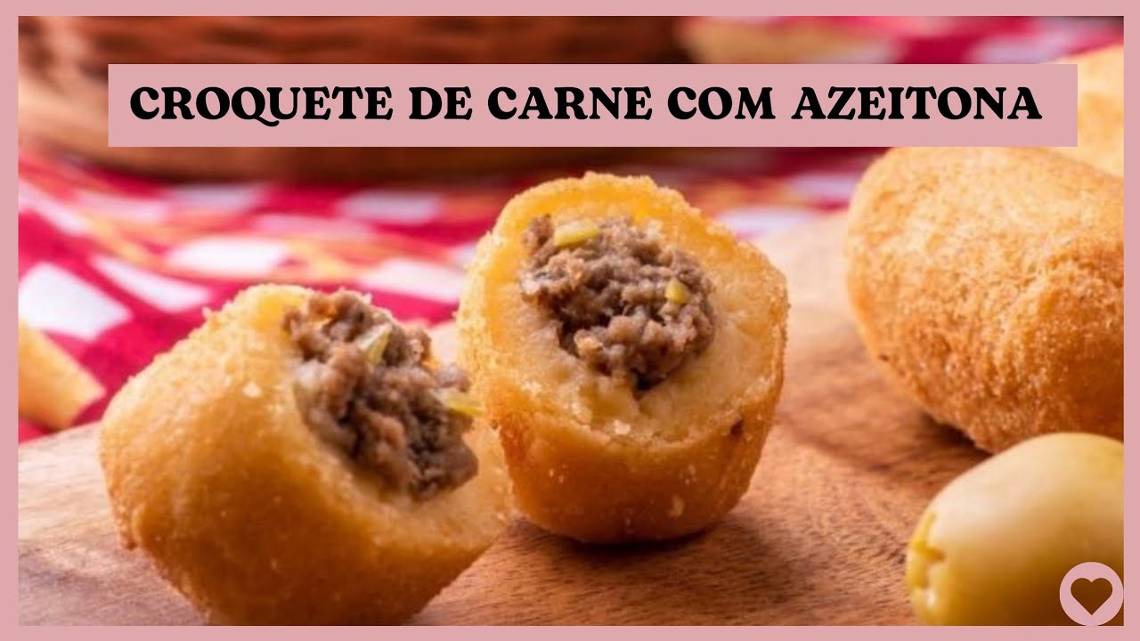 Como faço o recheio do Croquete de Carne com Azeitona