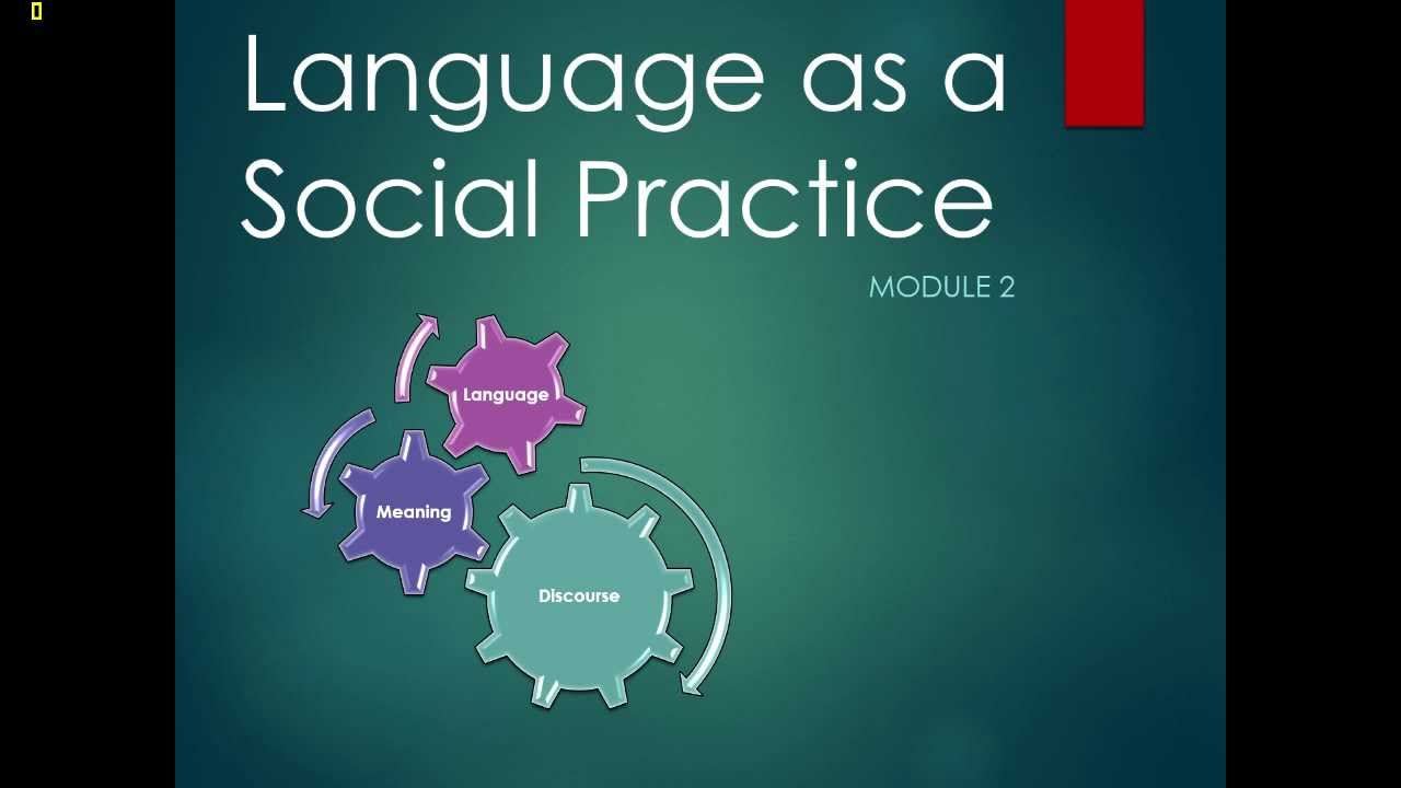 Language as a social practice