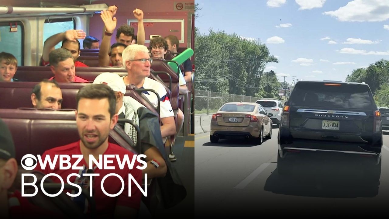What it's like to take the train and drive to Boston Stadium for World Cup matches