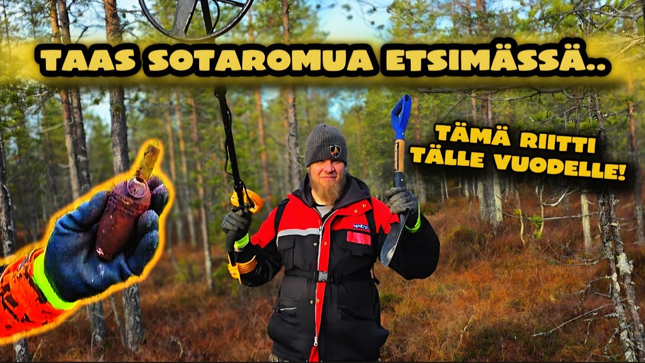 Viimeinen metallinetsintä reissu tälle vuodelle | metallinetsintää Suomussalmella