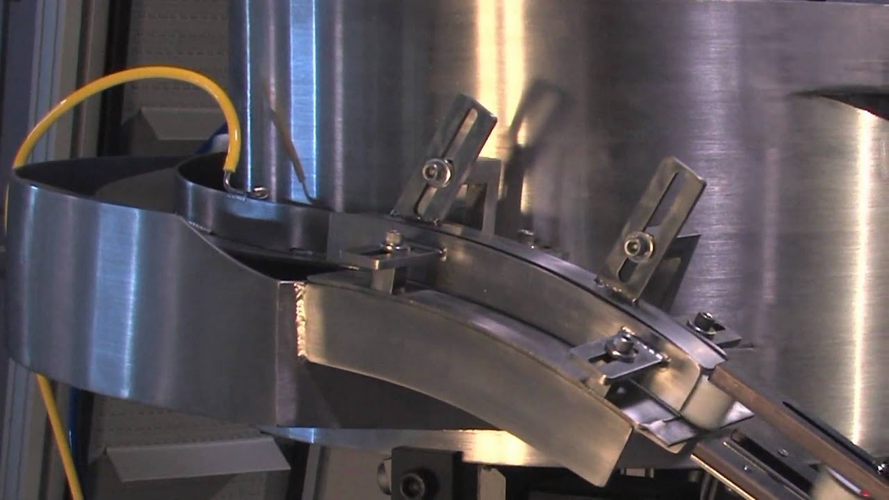 Automatic Spindle Capping System with Cap Prefeeder and Vibratory Bowl