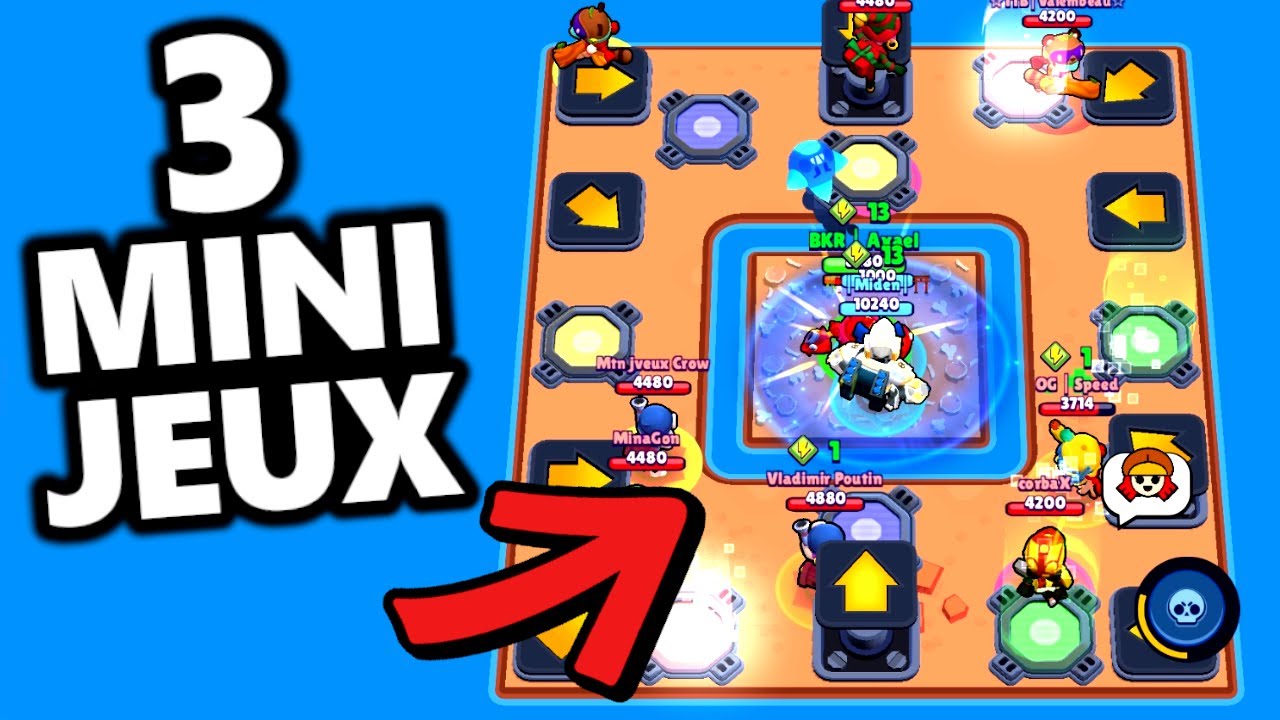CES 3 MINI-JEUX SONT BEAUCOUP TROP FUNS AVEC LES ABONNÉS ! Je joue à Brawl Stars en mode créatif