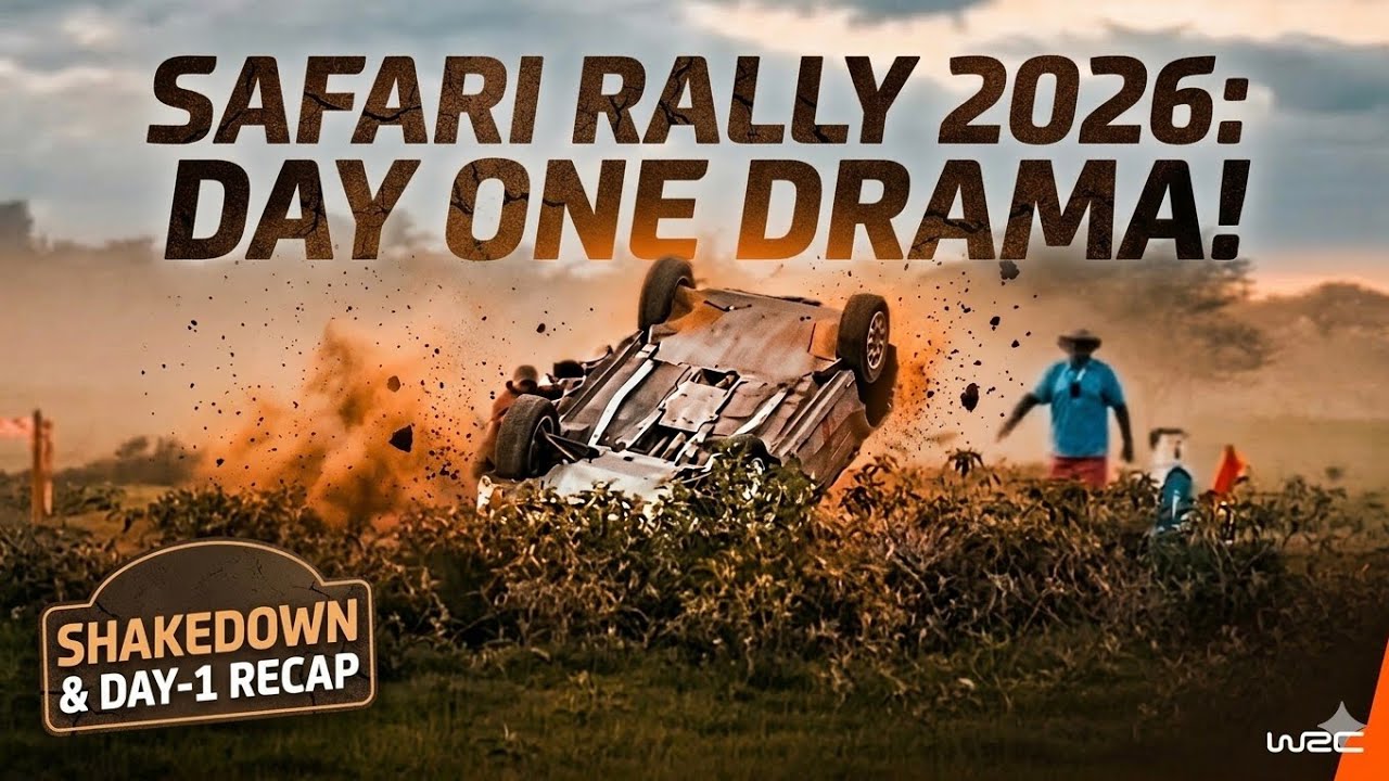 DRAMA DAY 1 HIGHLIGHTS WRC RALLY KENYA 2026