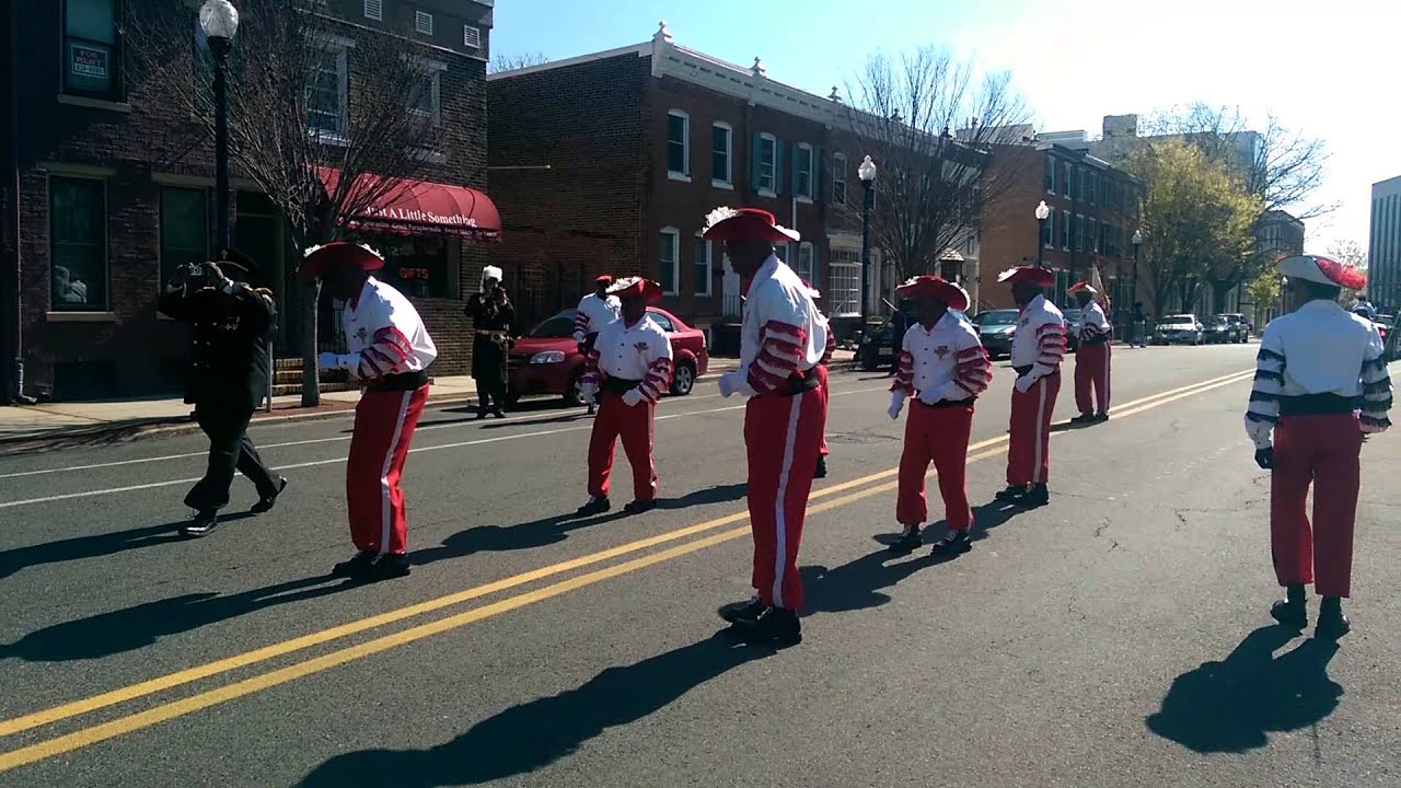 Parade in Trenton NJ by the War Memorial building.