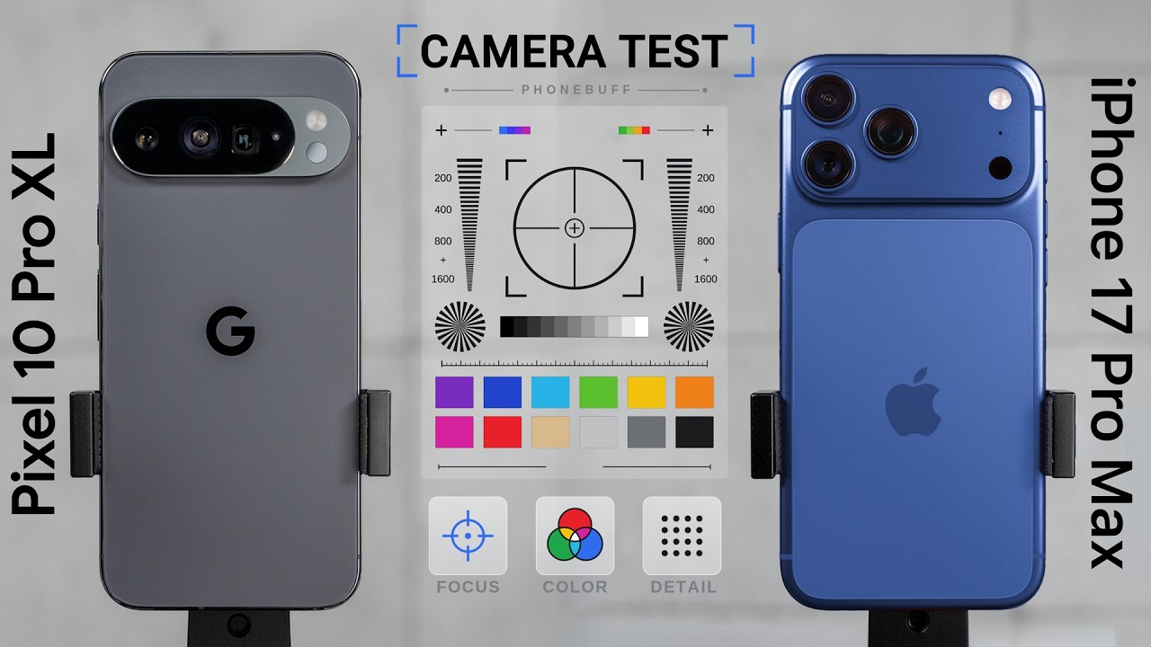 Тест камер Google Pixel 10 Pro против iPhone 17 Pro (лабораторные испытания)